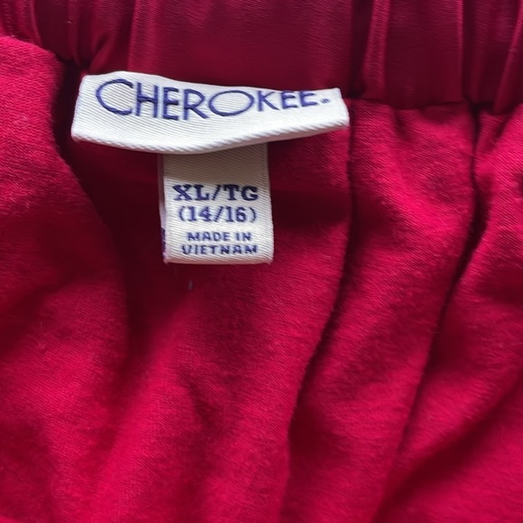 Red Sequined Skater Circle Mini Skirt Girls XL/Wms Small Retro Edgy Whimsical - Picture 7 of 9